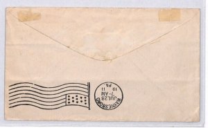 BERMUDA KEVII Cover *Flatts* CDS USA PA Waynesboro 1911 {samwells-covers}YC152