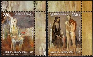 ARMENIA 2020-06 ART Paintings. J. Jansem (H. Semerdjian). CORNER, MNH