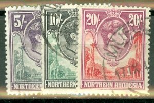 II: Northern Rhodesia 40-45 used CV $148; scan shows only a few