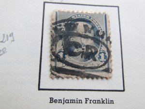 US, Scott # 219 used, 1890-93