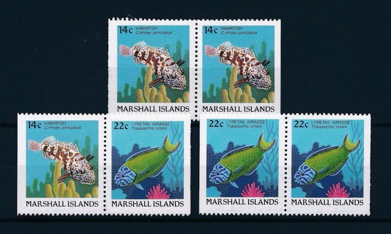 [49729] Marshall Islands 1988 Marine life fish From booklet MNH