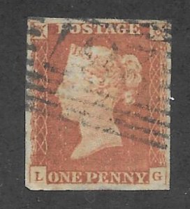 Great Britain Scott # 3 Used 1p Victoria 2018 CV $9.00