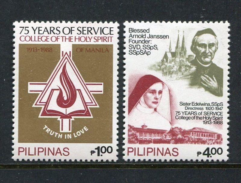 Philippines 1926-1927, MNH, 1988, College of Holy Spirit-75th Ann. 