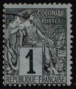 French Colonies #46 Commerce; Used (2Stars)