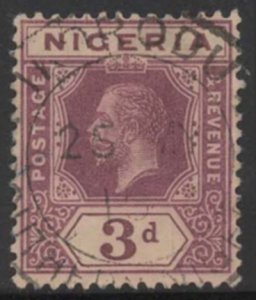 Nigeria #5 (1914), postally used single, cat. $3.00