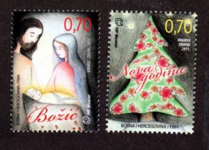 Bosnia New Issue Mint NH Christmas 2012!