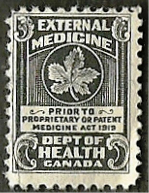 Canada 1909-1919. Very Fine MNH OG Revenue Medicine Stamp Scott # FM2 CV 6.00$