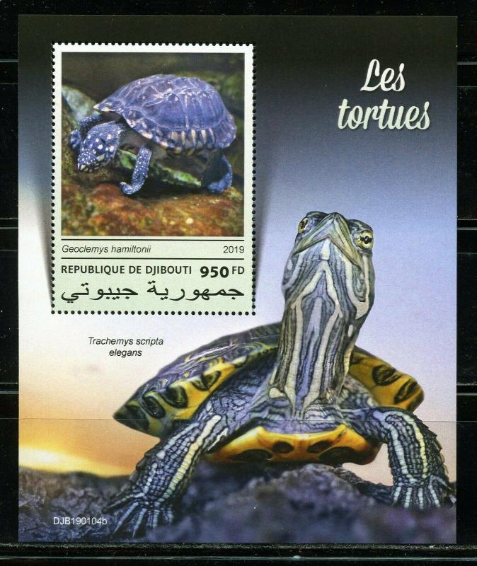 DJIBOUTI  2019  TURTLES  SOUVENIR SHEET MINT NH