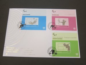 United Nations (NY,Vienna,Geneva) 2012 Sc 517a,555a,1050a FDC