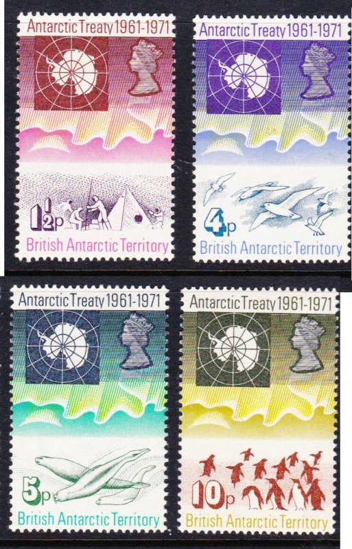 British Antarctic #39-42 MNH