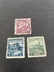 Czechoslovakia sc 184-186 u comp set