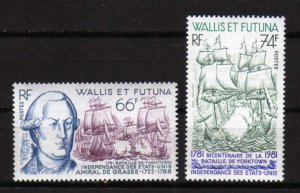 Wallis Et and Futuna Islands Scott # 274-5 MNH Mint NH Stamps, Gum disturbance