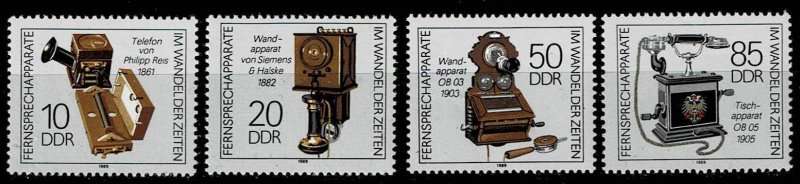 DDR 1989,Sc.#2725-8 MNH Telephones