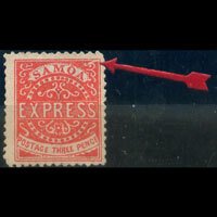 SAMOA 1877 - Scott# 3d Express Variety 3p no gum