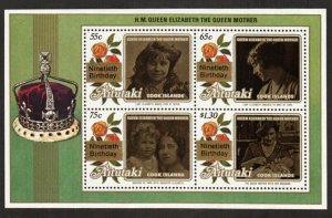 Aitutaki Stamp 446  - The Queen Mother's 90th birthday