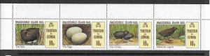 Tristan da Cunha 301 MNH Birds set cpl. x 5 sets, vf.   2022 CV $7.00