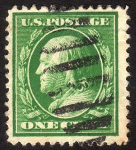 1908, US 1c, Franklin, Used, Sc 331