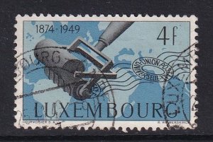 Luxembourg   #263 used 1949  UPU anniversary  4fr