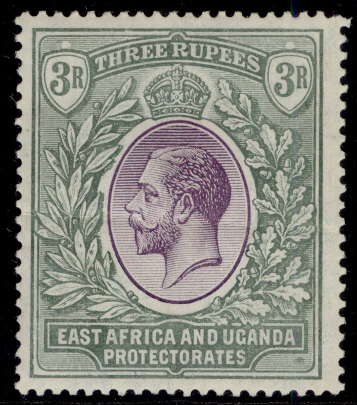 EAST AFRICA and UGANDA GV SG55, 3r violet & green, M MINT. Cat £40.