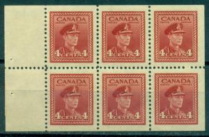 Canada #254a  Mint  VF NH  Scott $8.00   Booklet Pane of 6