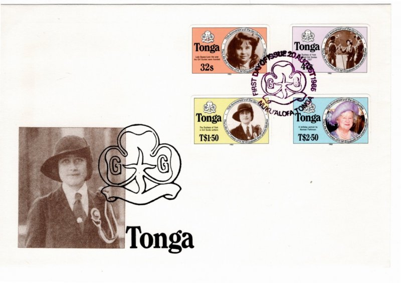 Tonga 1985 Sc 608-11 FDC