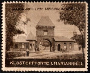 Vintage Poster Stamp Congregation of the Missionaries of Mariannhill In Africa