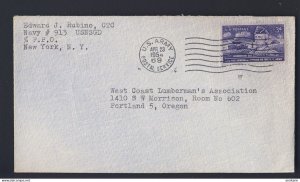 USA MILITARY 1954 APR 23 U.S. ARMY POSTAL SERVICE > PORTLAND OREGON - COVER