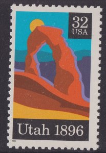 US 3024 Statehood Utah 32c single MNH 1996