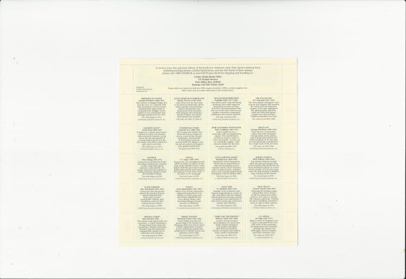 Comic Strip Classics  Scott #3000