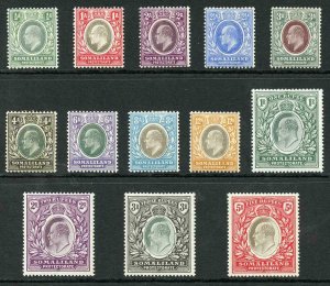 Somaliland SG32/44 1904 KEVII Set of 13 M/M