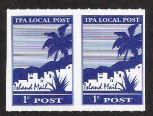 TPX Local Post - Imperf Vertical Pair 