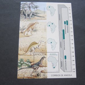 Angola 1994 Sc 910 dinosaur sheet MNH