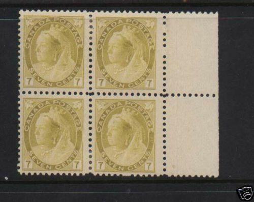 Canada #81 XF Mint Block Of Four