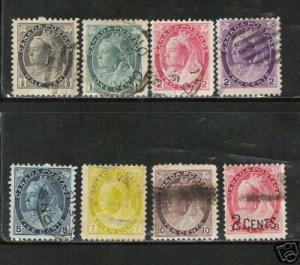 8 diff. VICTORIA NUMERALS #74//83