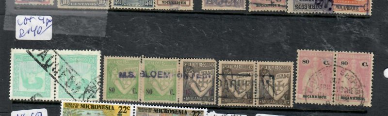 BRITISH EAST AFRICA 4 PAIRS MOZAMBIQUE STAMPS PAQUEBOT CANCELS  VFU 3  P0321F  H