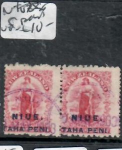 NIUE  1D PAIR   SG 5   VFU     P0228H