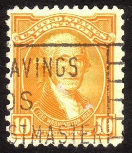 1932, US 10c, Washington, Used, Sc 715