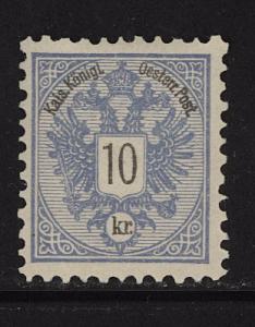 Austria 1883  Scott #44 MLH