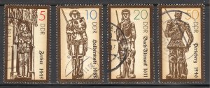 DDR Scott 2579-82 UNH(CTO) - 1987 Statues of Roland, Medieval Hero - SCV $1.25