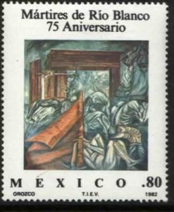 MEXICO 1264, Martyrs of Rio Blanco painting by Orozco. MINT, NH. VF.