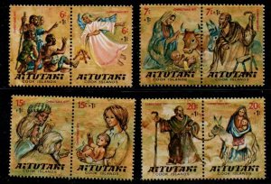 Aitutaki Cook Islands Sc B19-26 Christmas Child Welfare stamp set mint NH