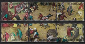 Belgium B816-B821 Children's Games set MNH 2022 Scott c.v. $3.25