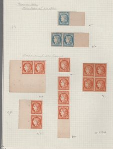 FRANCE #1-7 forgery collection FIRST ISSUE Ceres