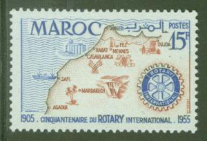 French Morocco Scott 309 MNH** 1955 Rotary Intl. stamp