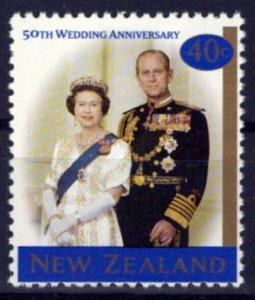 New Zealand 1471 MNH Queen Elizabeth II Prince Philip Wedding ZAYIX NZES0047M