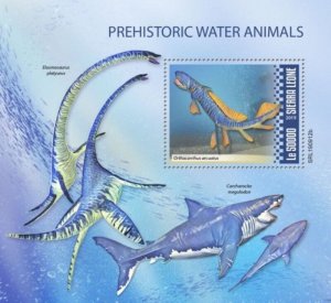 Sierra Leone - 2019 Prehistoric Water Animals - Souvenir Sheet - SRL190912b