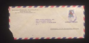 C) 1955. EL SALVADOR. AIRMAIL ENVELOPE SENT TO USA. 2ND CHOICE