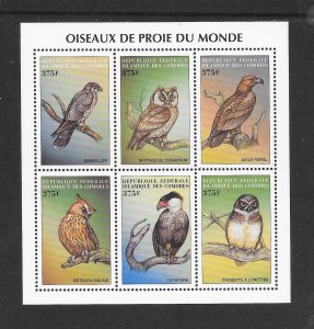 BIRDS - COMORO ISLANDS #853 M/S MNH