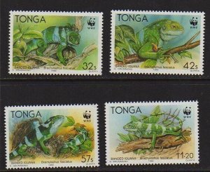 Tonga 1990 Sc 756-759 WWF set MNH