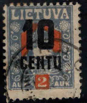 LITHUANIA LIETUVA Scott 152 Used stamp